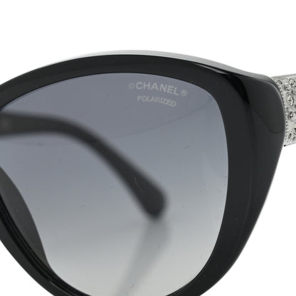 Chanel Crystal Bijoux Polarized Sunglasses 5298-B Black 5 of 8