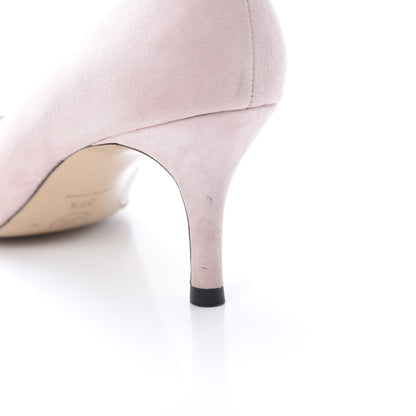 Chanel Suede Goatskin CC Cap Toe Pumps 39.5 Pink 12 of 12