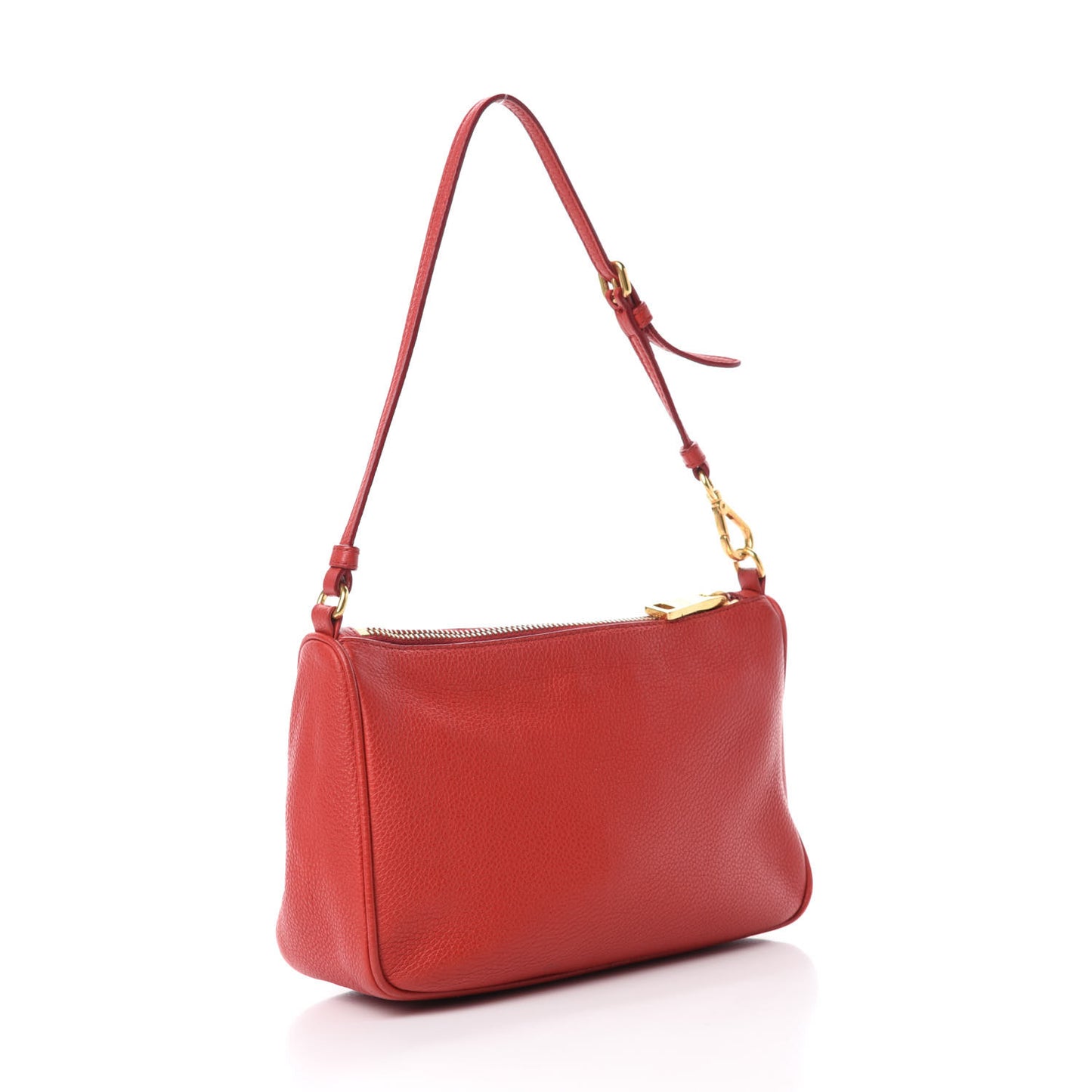 Vitello Daino Pochette Bag Fuoco