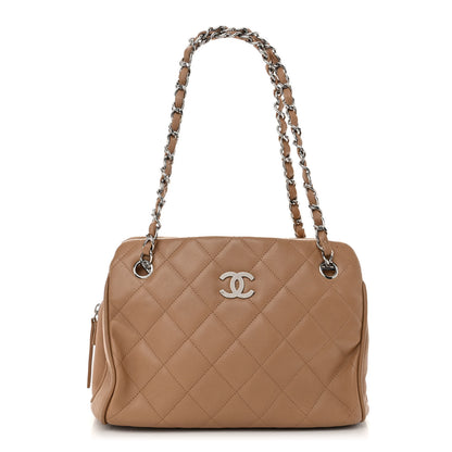 Chanel Caviar Quilted Tote Beige 1 of 10