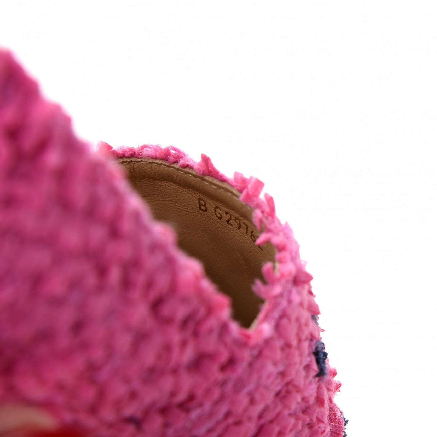 Tweed CC Espadrilles 41 Dark Pink Navy