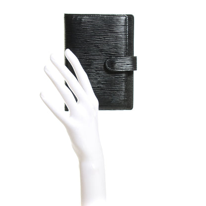 Louis Vuitton Epi Small Ring Agenda Cover Black 2 of 7
