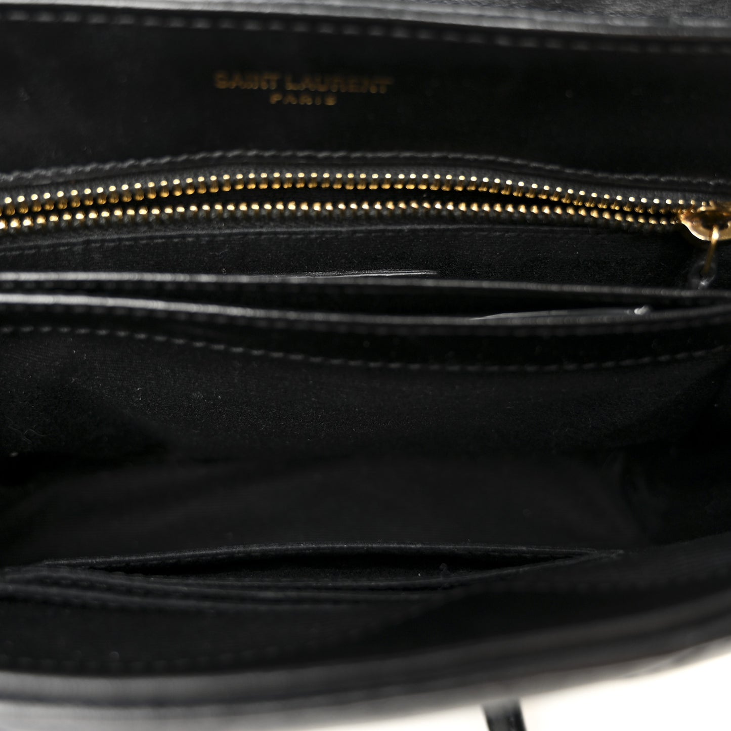 Calfskin Y Quilted Monogram Toy Loulou Crossbody Bag Black