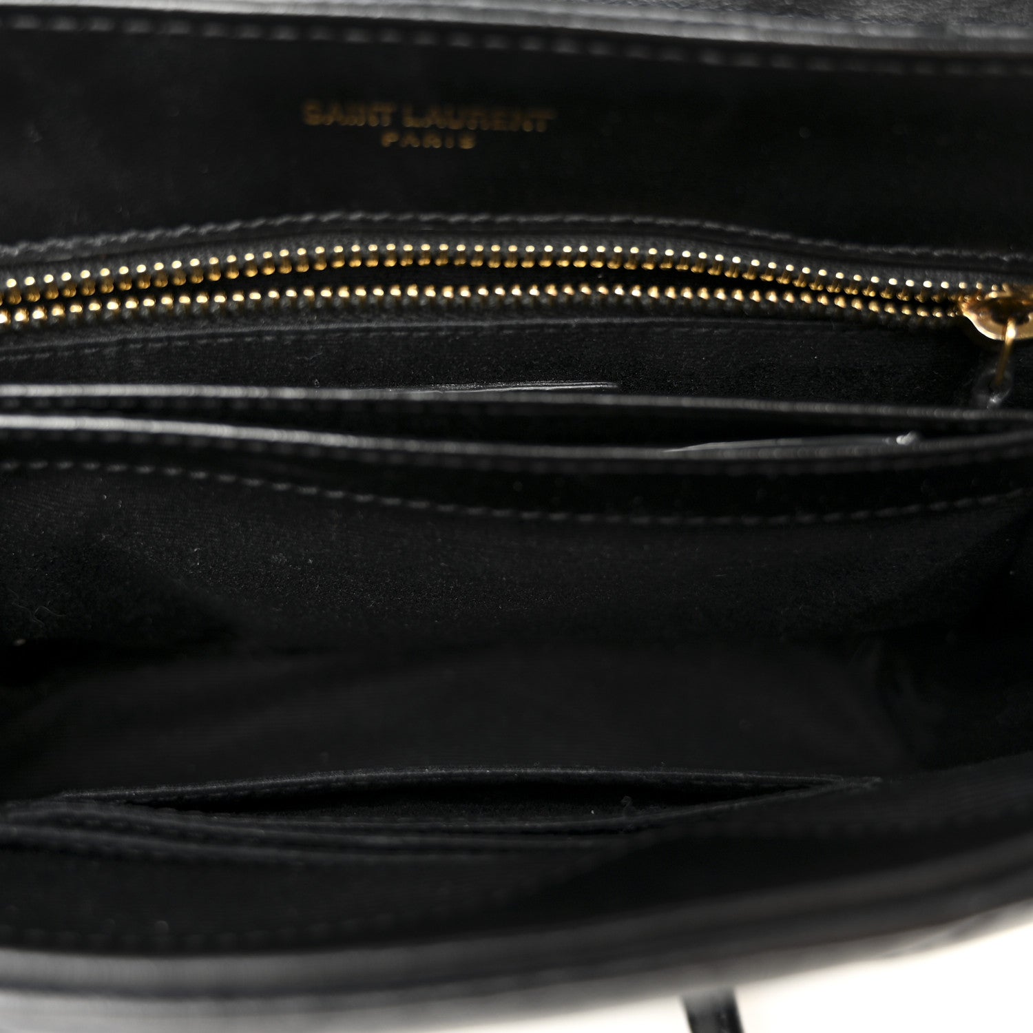 Saint Laurent Calfskin Y Quilted Monogram Toy Loulou Crossbody Bag Black 4 of 13