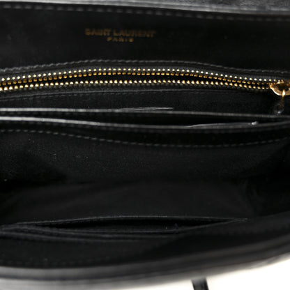 Saint Laurent Calfskin Y Quilted Monogram Toy Loulou Crossbody Bag Black 4 of 13