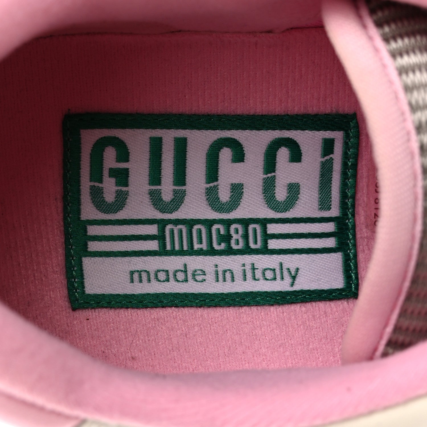 Gucci Dali Soft Calfskin Womens Mac80 Sneakers 38 Off White Grey Sky Light Rose 8 of 10