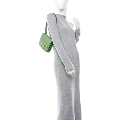 Hermes Epsom Constance 18 Vert Criquet 2 of 12