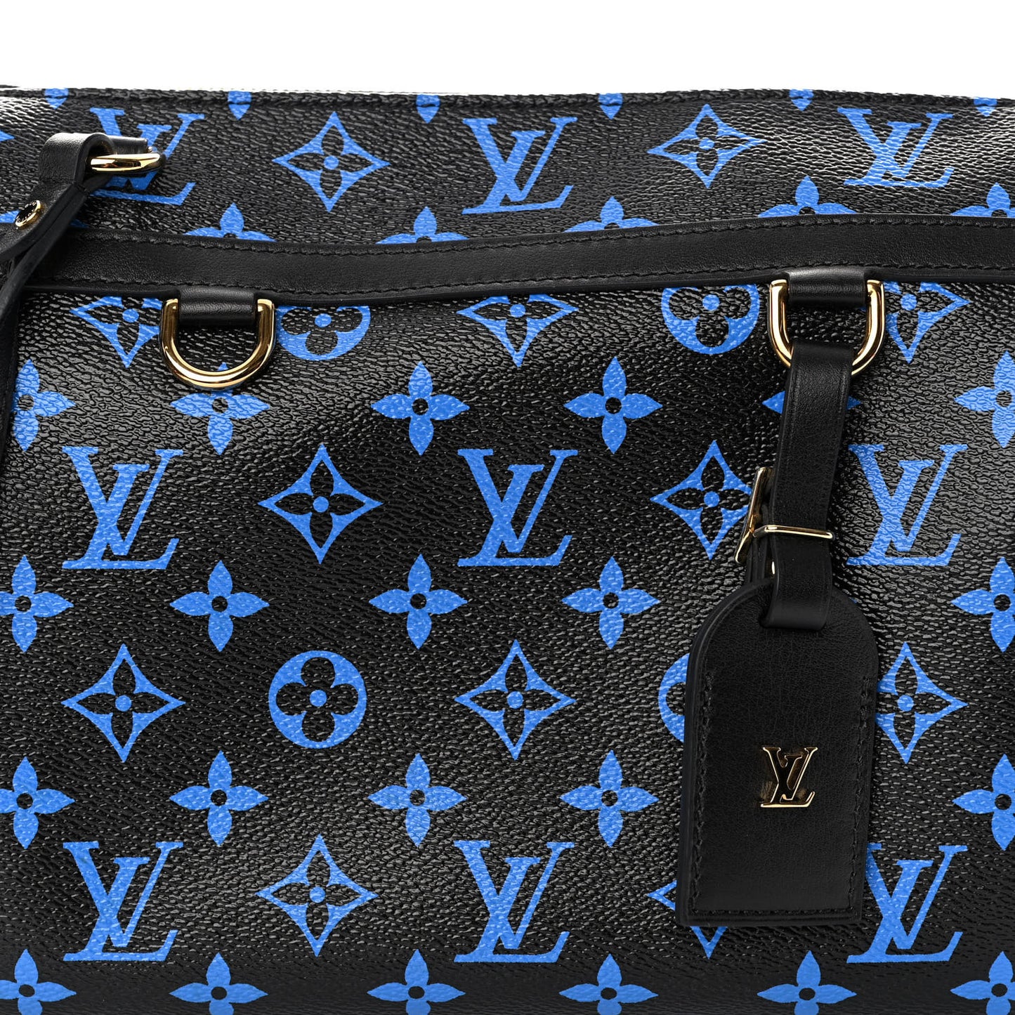 Colored Monogram Speedy Amazon PM Blue Black