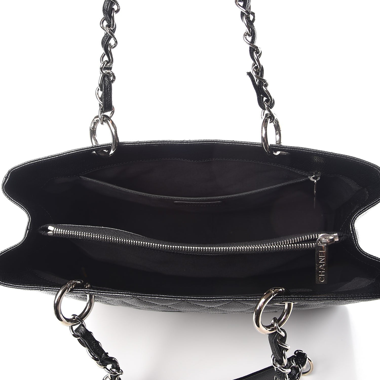 Chanel Caviar Quilted Grand Shopping Tote GST Black 6 of 8