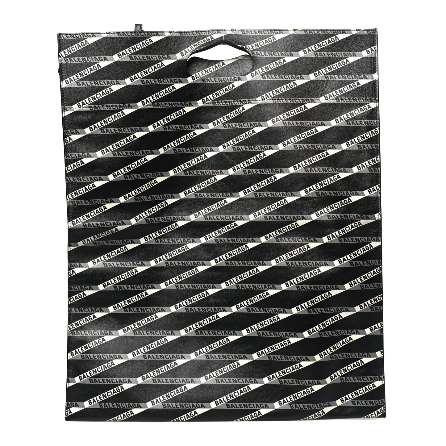 Calfskin Losange Monogram Plastic Tote Black Grey