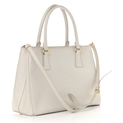 Prada Saffiano Medium Galleria Double Zip Tote Bianco 3 of 19