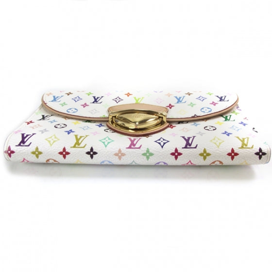 Monogram Multicolor Eugenie Wallet White