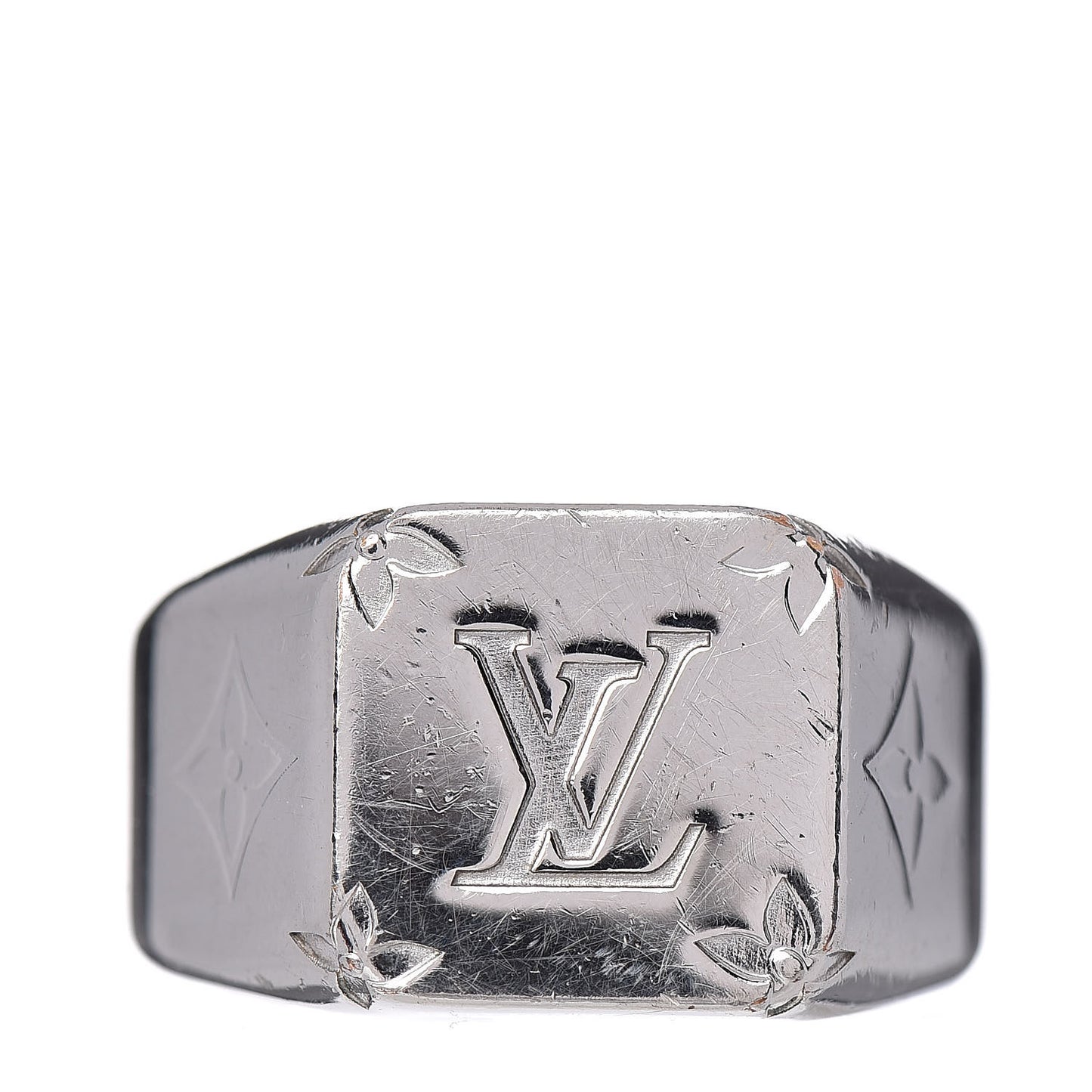 Monogram Signet Ring 10 Silver