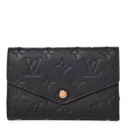 Louis Vuitton Empreinte Compact Curieuse Wallet Black 1 of 8