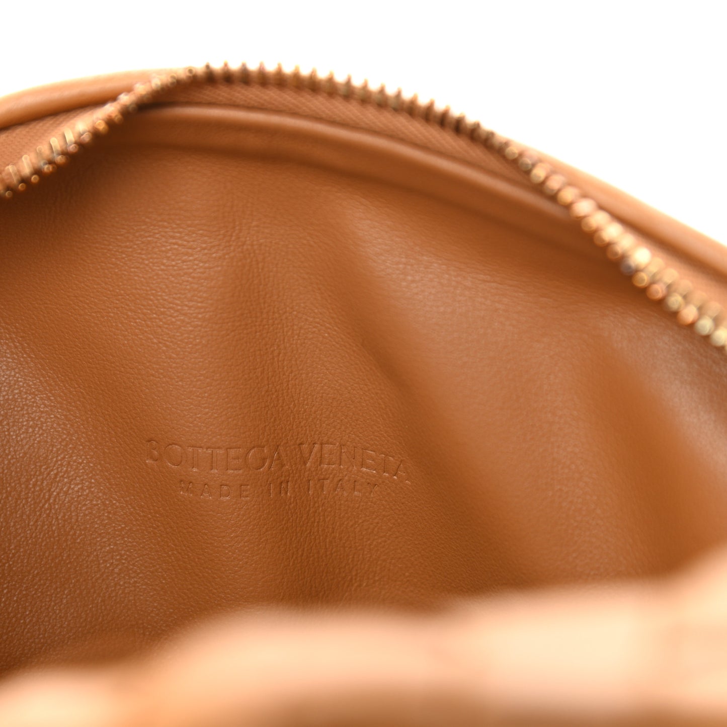 Nappa Intrecciato Medium Jodie Caramel