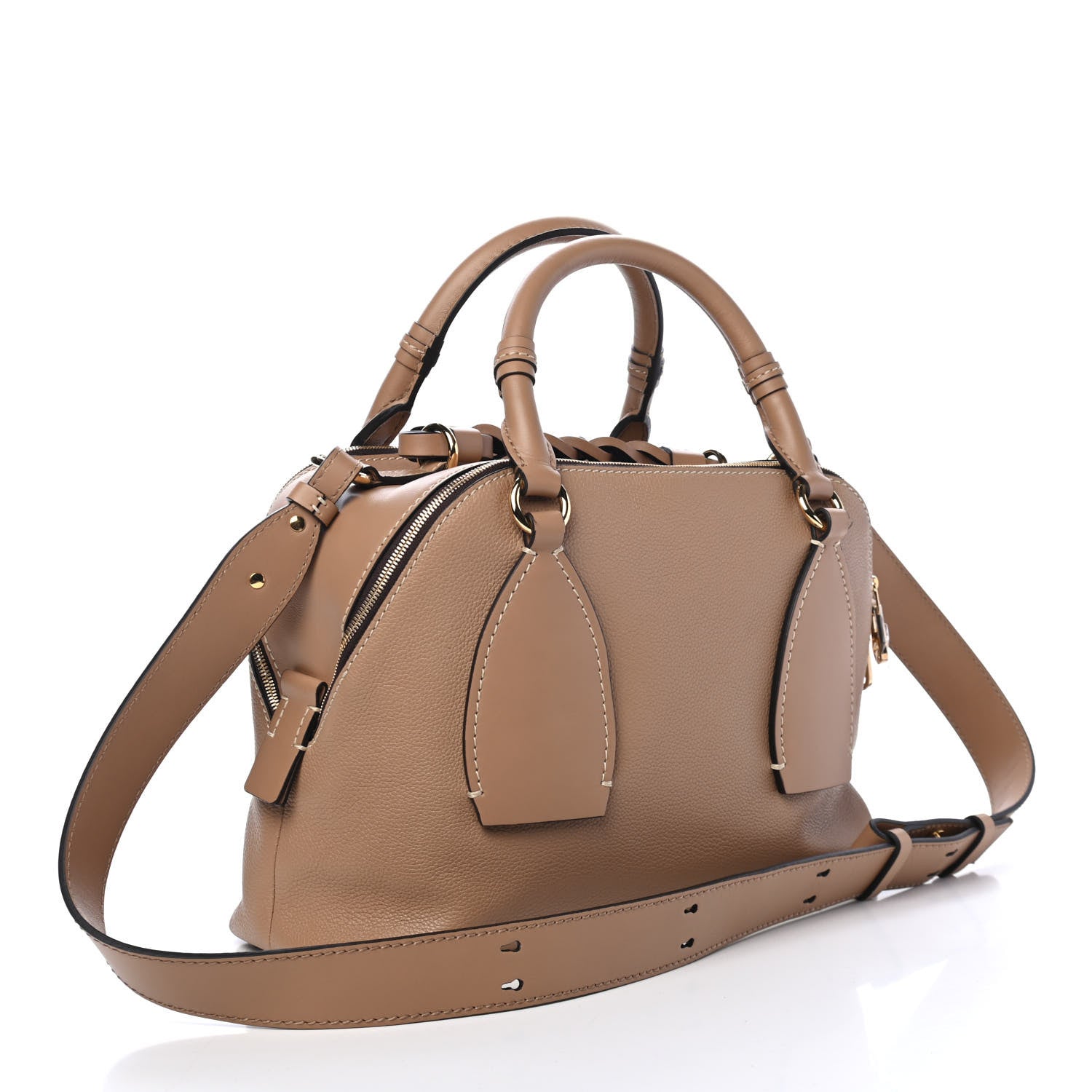Chloe Calfskin Medium Daria Cement Brown 2 of 4
