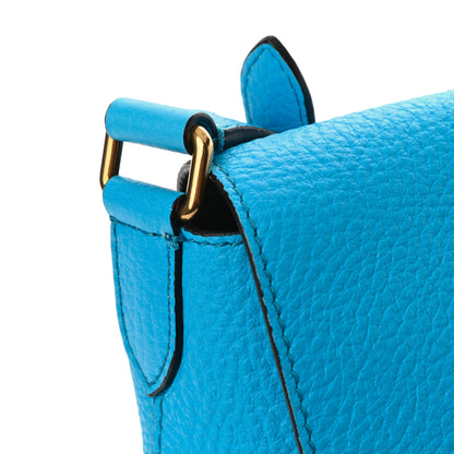 Burberry Signature Grain Burleigh Crossbody Bag Blue 8 of 13