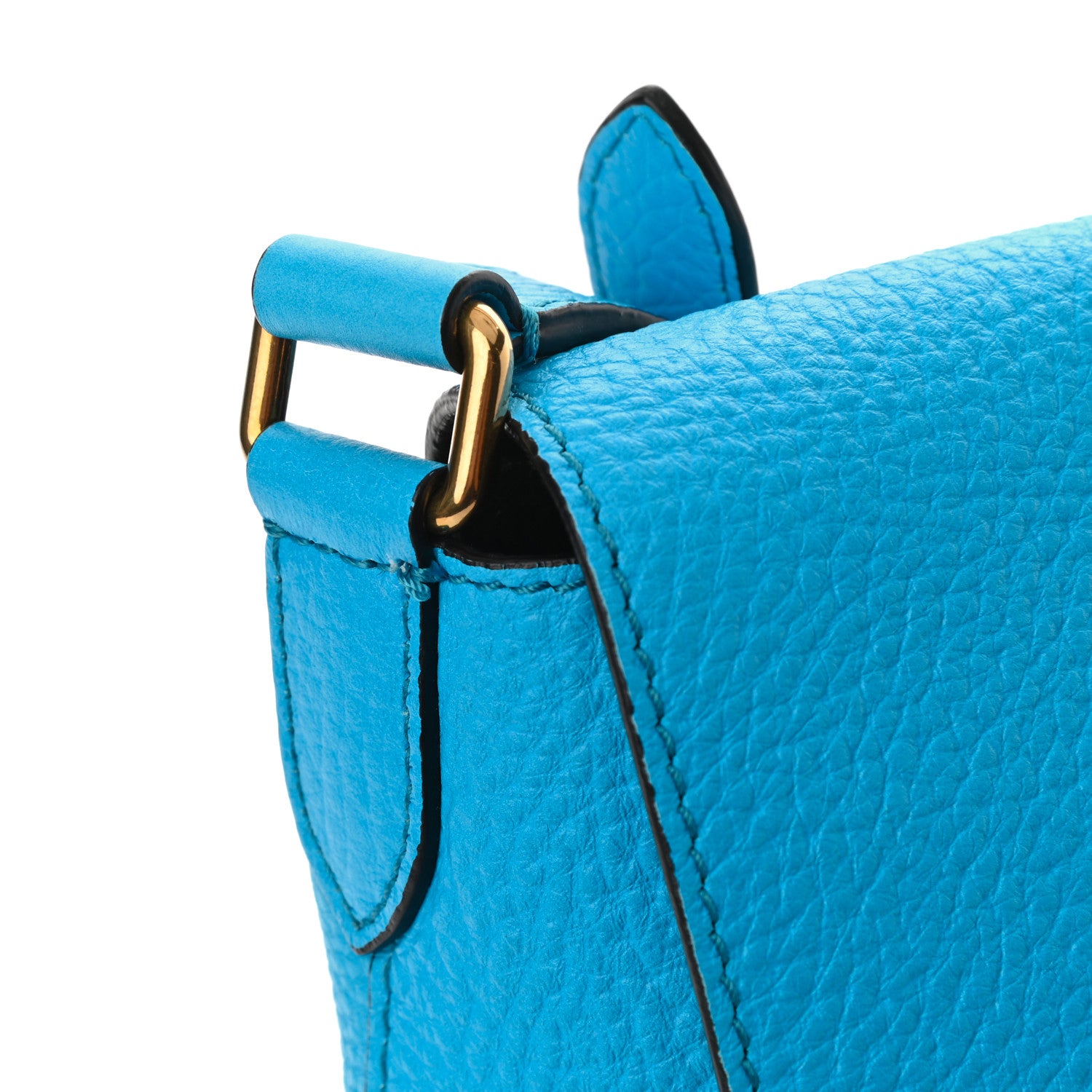 Burberry Signature Grain Burleigh Crossbody Bag Blue 8 of 13