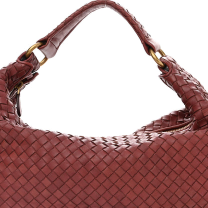 Bottega Veneta Nappa Intrecciato Pyramid Hobo Brique 7 of 10