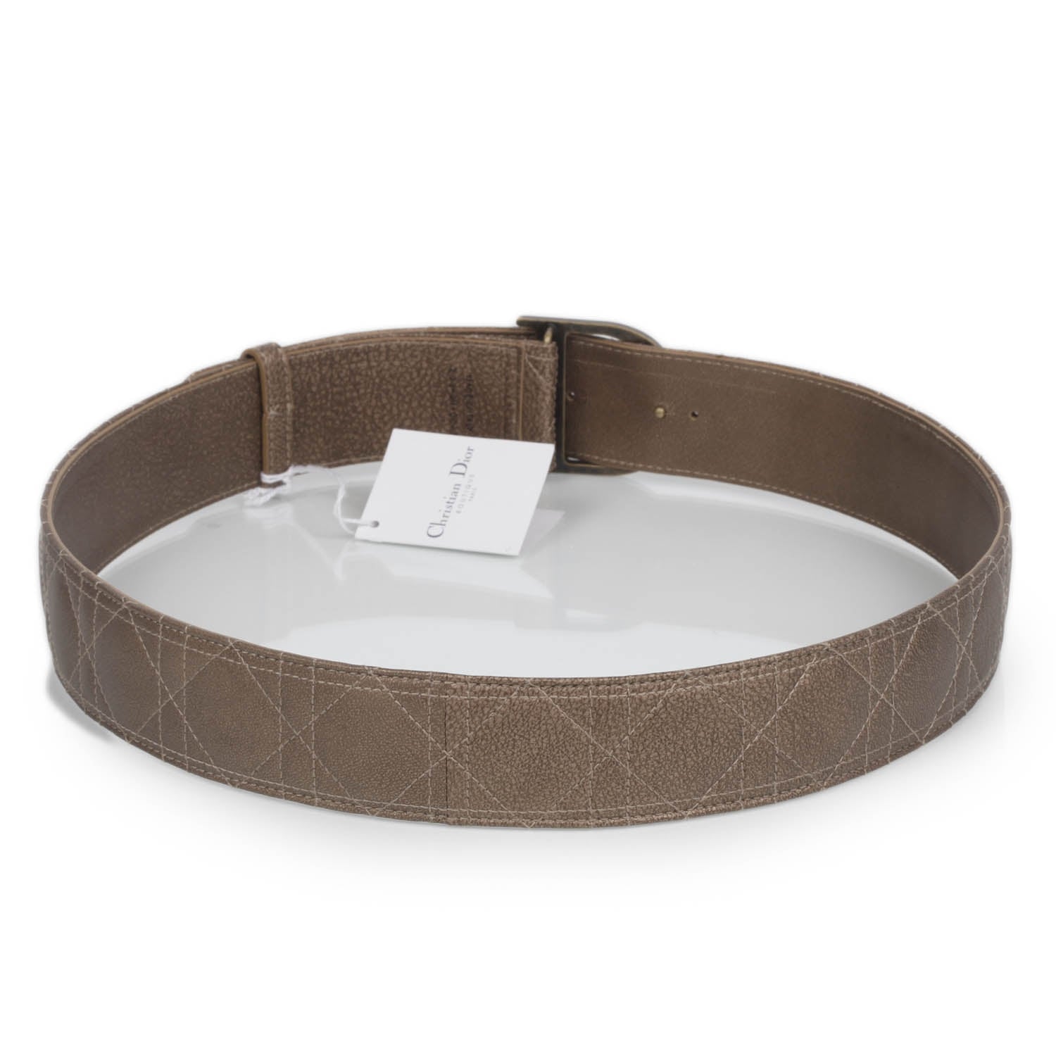 Christian Dior Leather Cannage Belt 95 2 of 7
