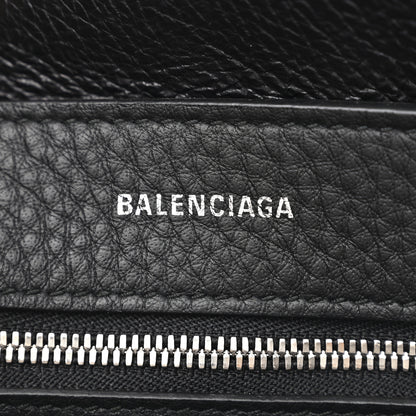 Balenciaga Metallic Goatskin Logo XXS Everyday Tote Argent Black 6 of 12