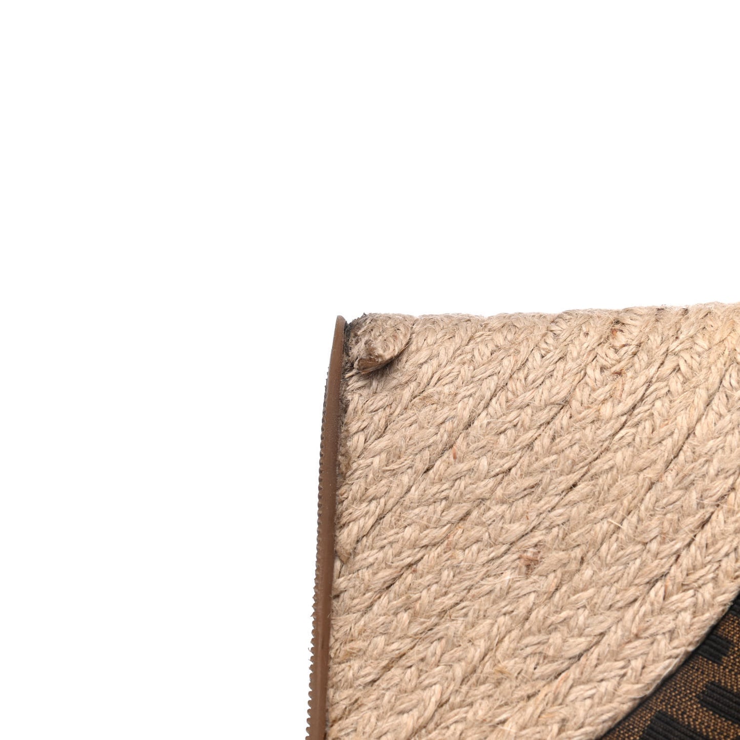 Zucca Raffia Zeppa Wedge Sandals 39.5 Tobacco