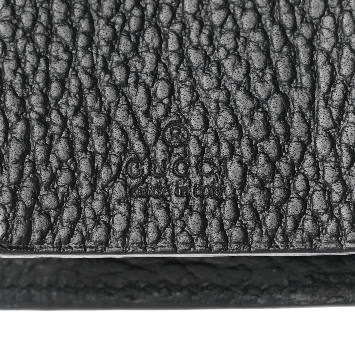 Gucci Dollar Calfskin GG Supreme Monogram GG Marmont 6 Key Holder Case Black Beige Ebony 6 of 9