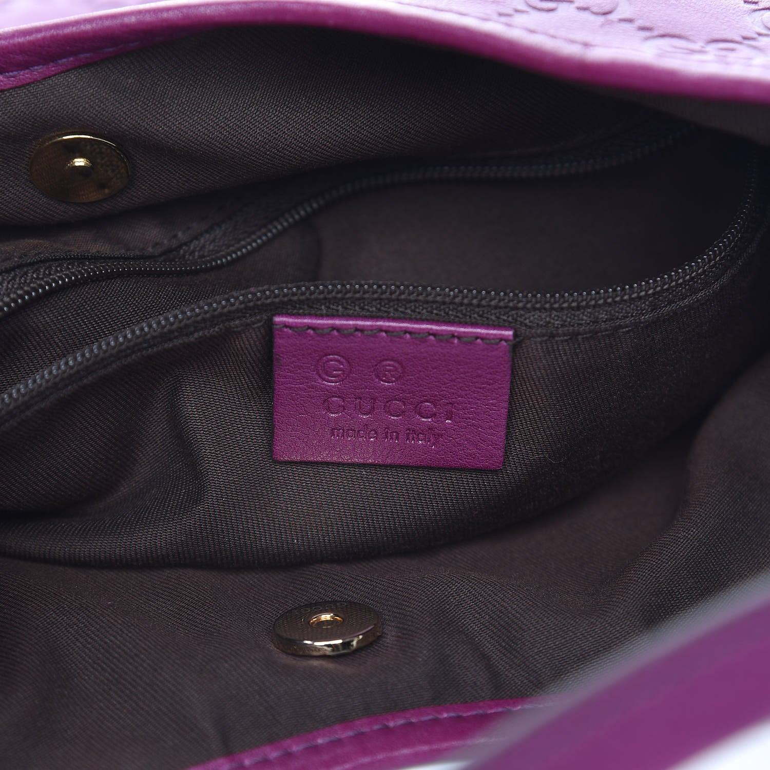 Gucci Guccissima Medium New Britt Hobo Purple 6 of 11