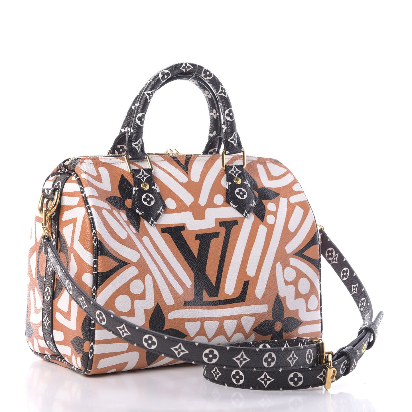 Monogram Giant Crafty Speedy Bandouliere 25 Creme Caramel