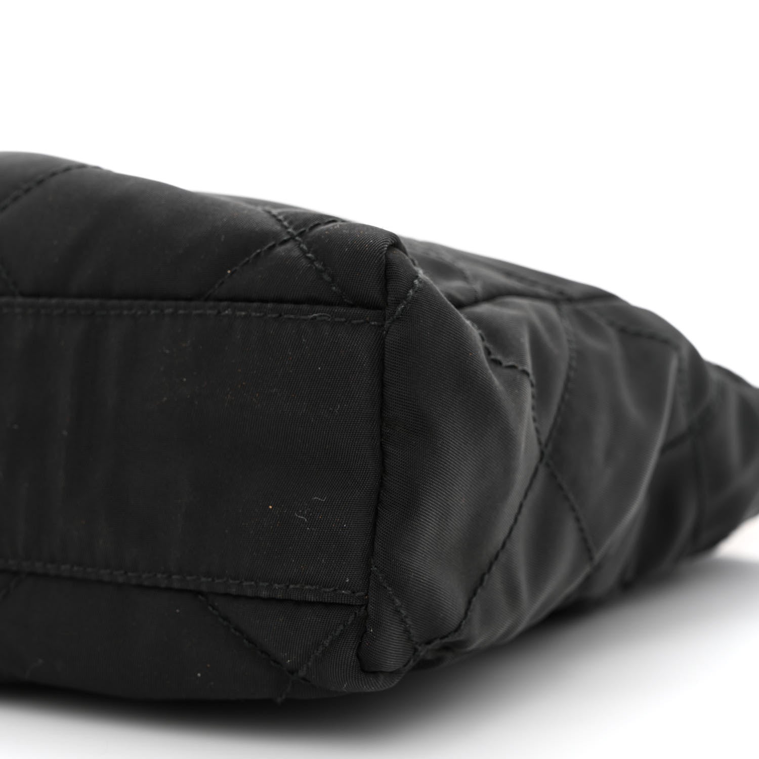 Prada Nylon Tessuto Quilted Shoulder Bag Black 12 of 15