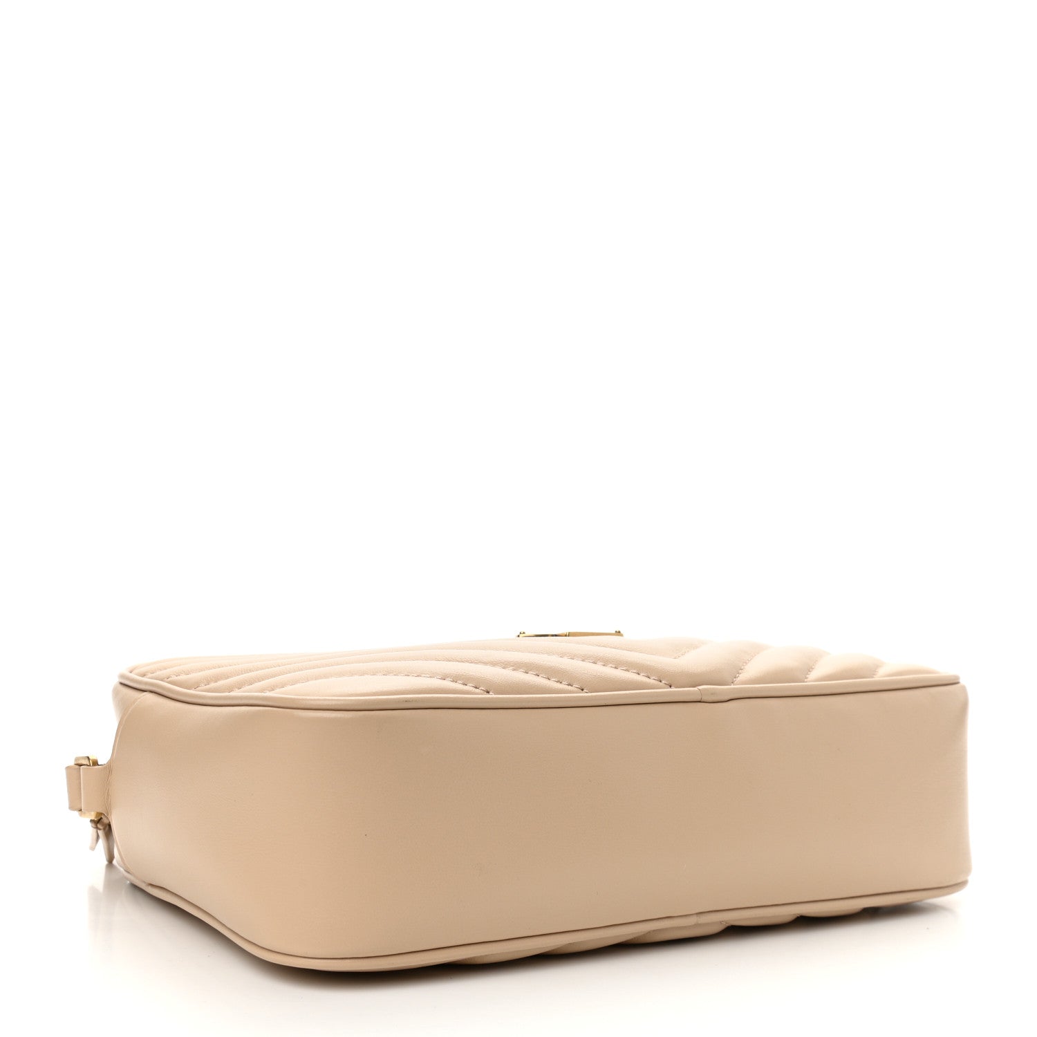Saint Laurent Calfskin Matelasse Monogram Lou Camera Bag Dark Beige 4 of 10