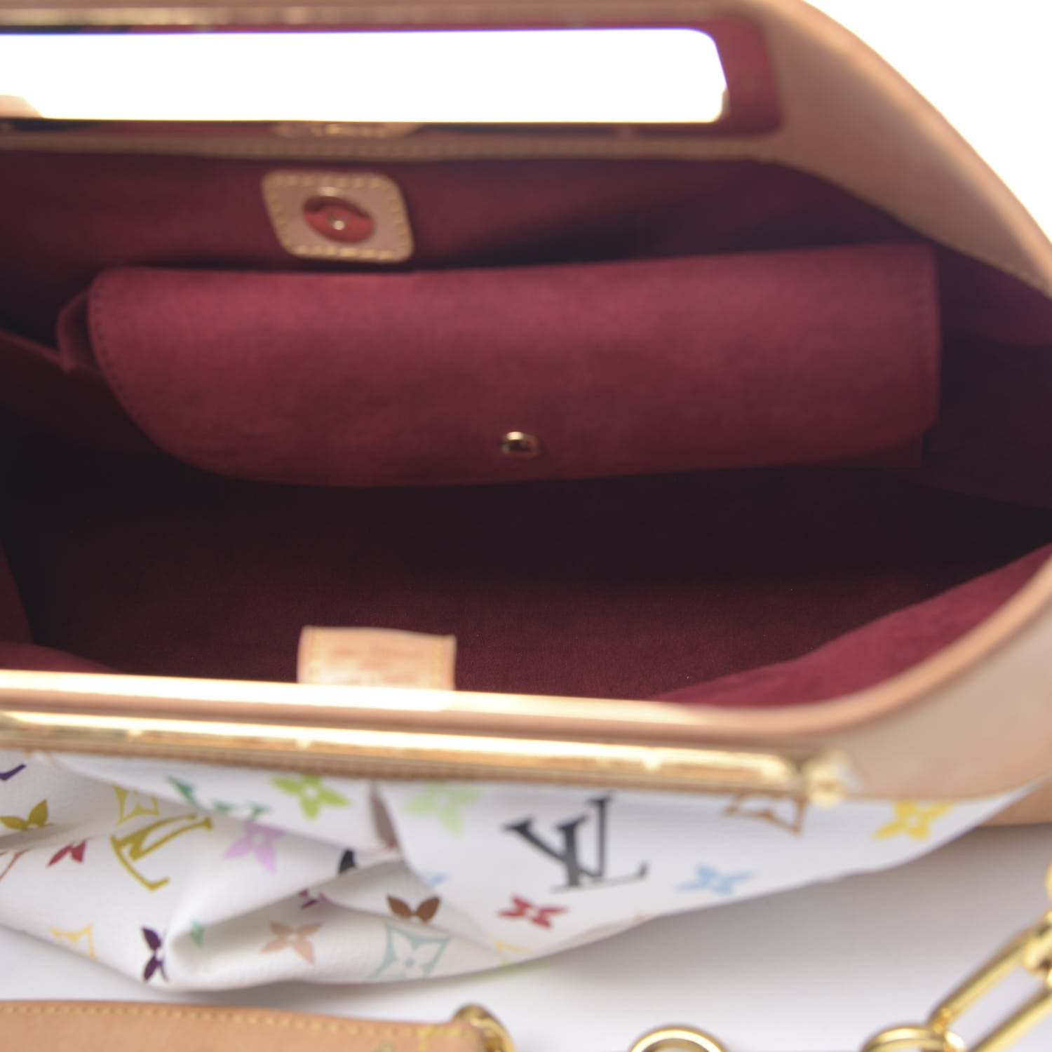 Louis Vuitton Monogram Multicolor Judy GM White 6 of 10