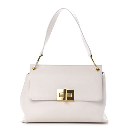 Tom Ford Calfskin Natalia Shoulder Bag Chalk 1 of 10