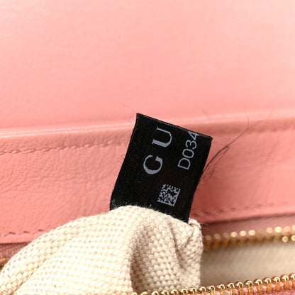Gucci Azalea Calfskin Enamel Matelasse Diagonal Small Torchon GG Marmont Shoulder Bag New Cherry Red Wild Rose 8 of 11