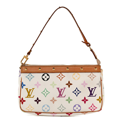 Louis Vuitton Monogram Multicolor Pochette Accessories White 1 of 11