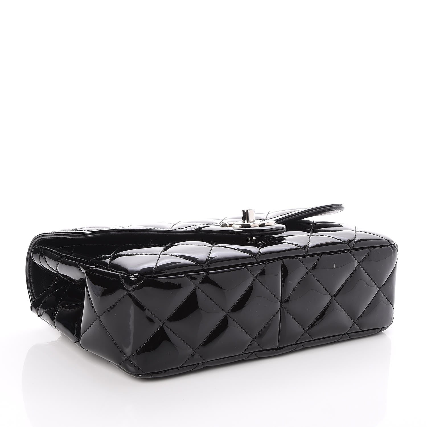 Chanel Patent Quilted Small Coco Shine Flap Black 4 of 8