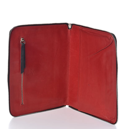 Christian Louboutin Metallic Calfskin Spiked IPad Case Black 7 of 8