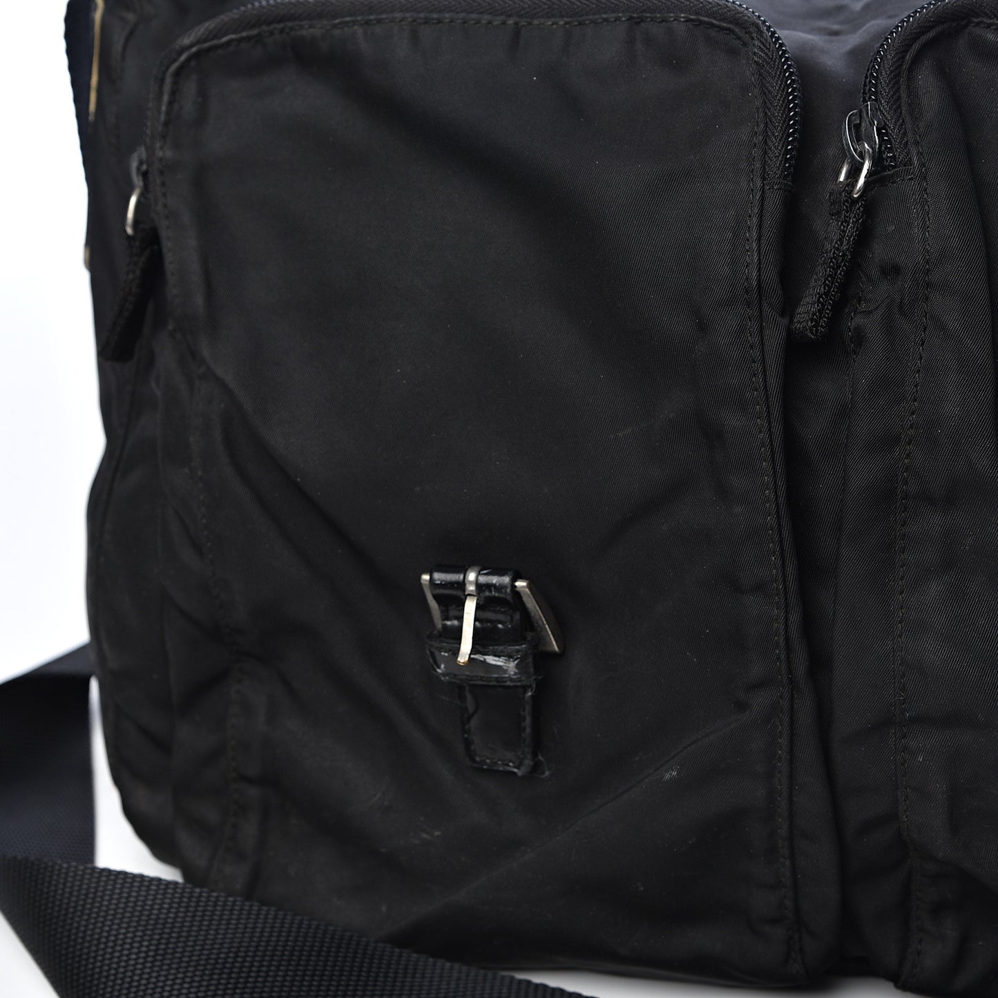 Tessuto Nylon Messenger Bag Black