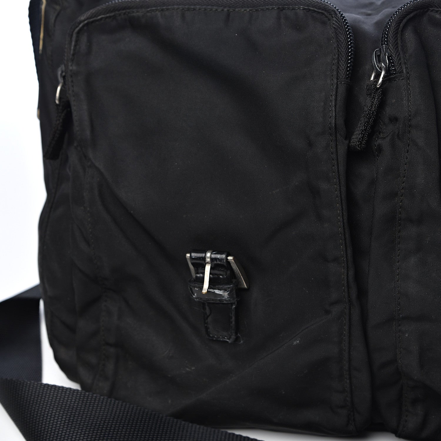 Prada Tessuto Nylon Messenger Bag Black 11 of 22