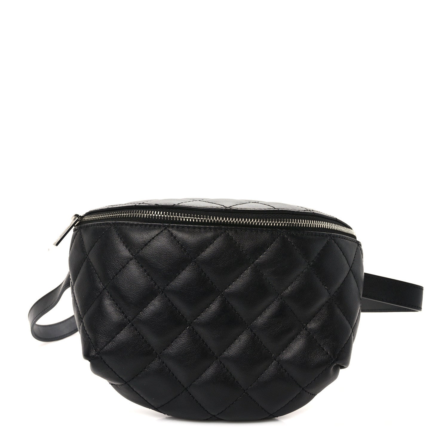 Chanel Calfskin Quilted Waist Belt Bag Black 1 of 11