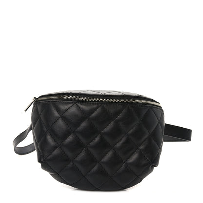 Chanel Calfskin Quilted Waist Belt Bag Black 1 of 11