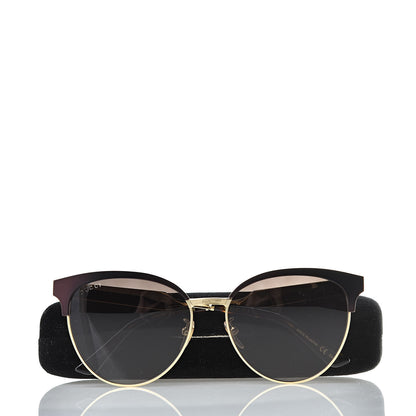 Gucci Round Metal GG0074S Sunglasses Black Gold 8 of 8