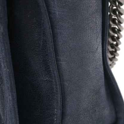 Chanel Goatskin Quilted Large Gentle Boy Flap Navy 11 of 11