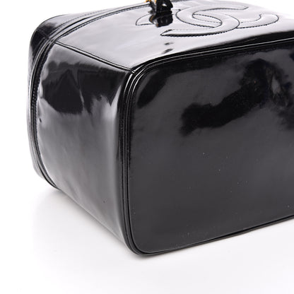 Chanel Patent Vanity Cosmetic Case Black 9 of 13