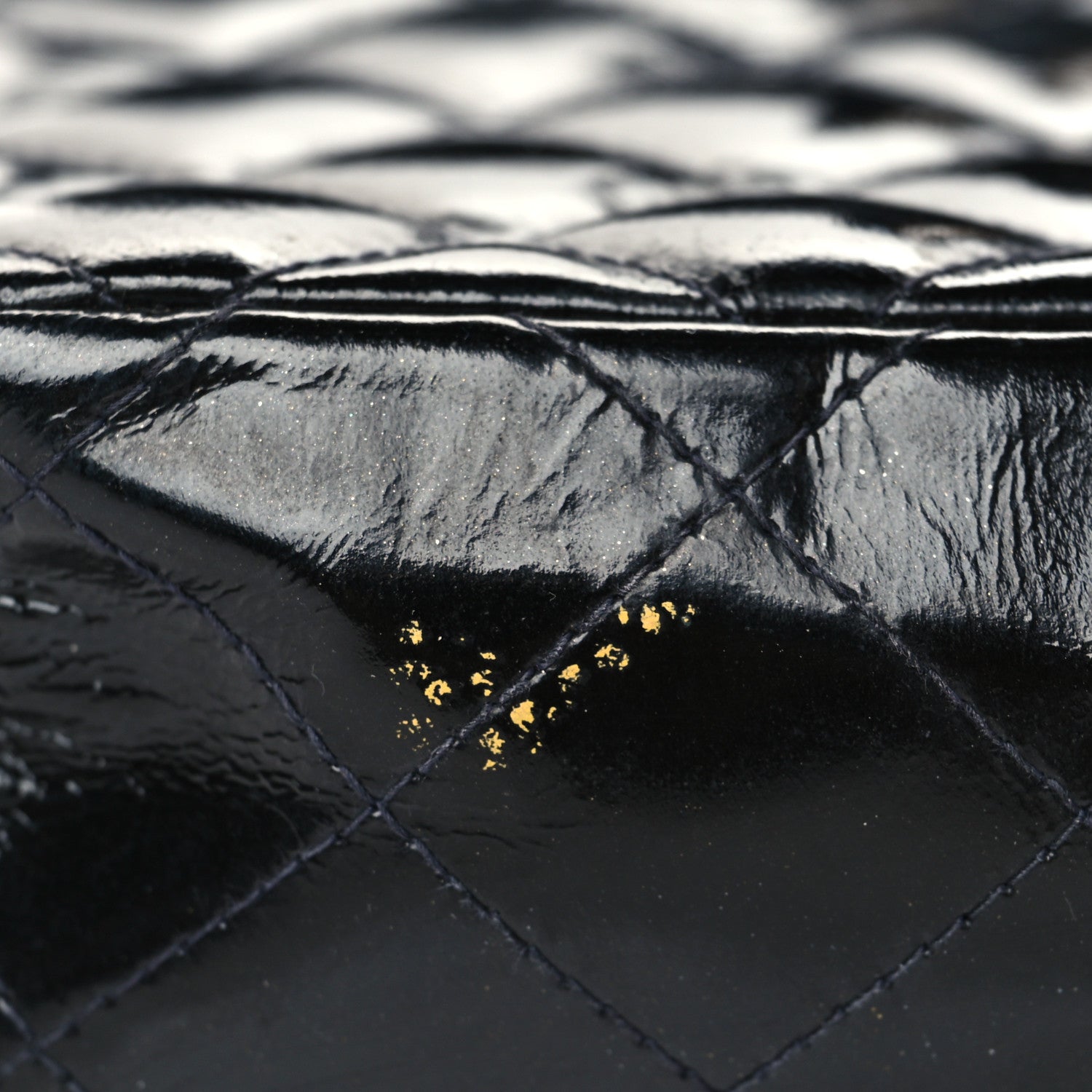 Chanel Patent Calfskin Quilted Mini Square Flap Black 8 of 8