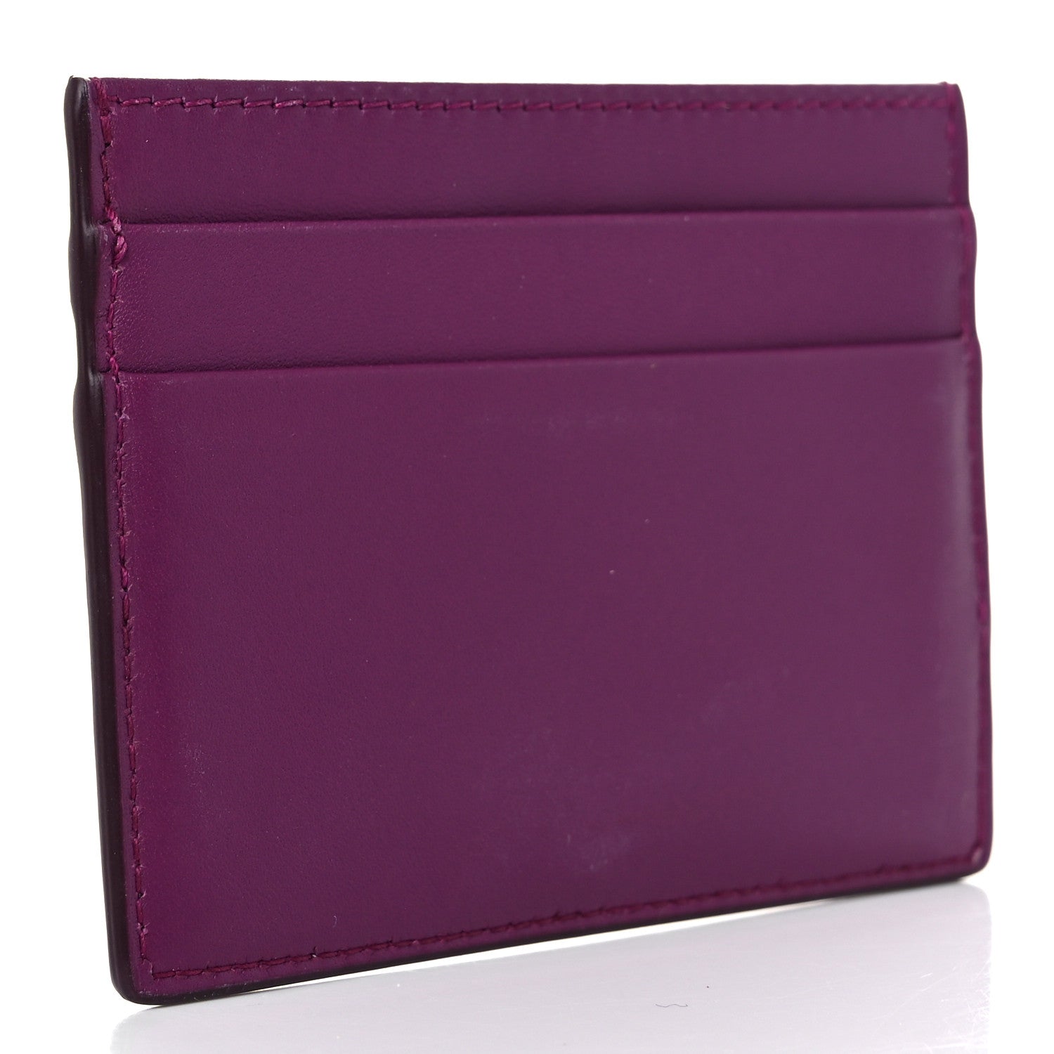 Dolce & Gabbana Vitello Morbido Pearl Logo Card Holder Purple 3 of 7