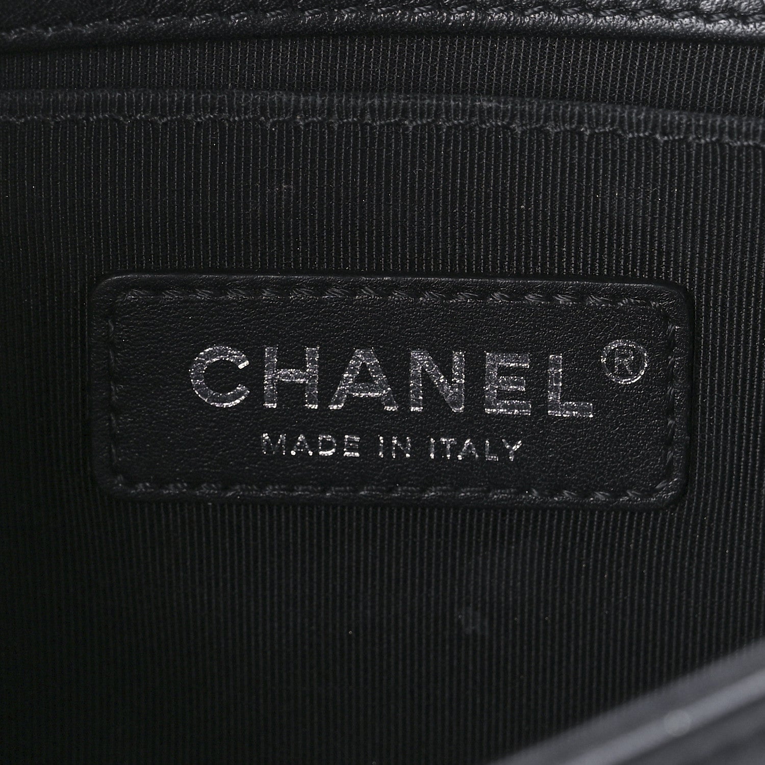 Chanel Calfskin Chevron Quilted Small Boy Flap Black 6 of 9