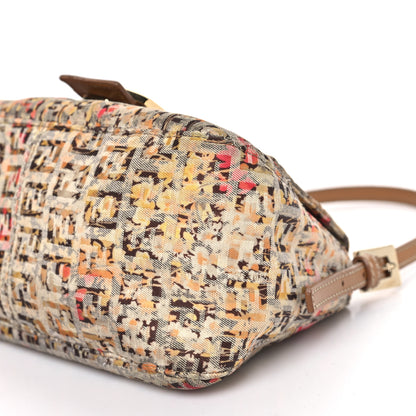 Fendi Zucchino Vitello Floral Mini Forever Mini Mama Baguette Brown Multicolor 10 of 12