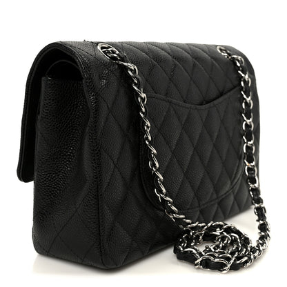 Chanel Caviar Quilted Medium Double Flap Black 3 of 12