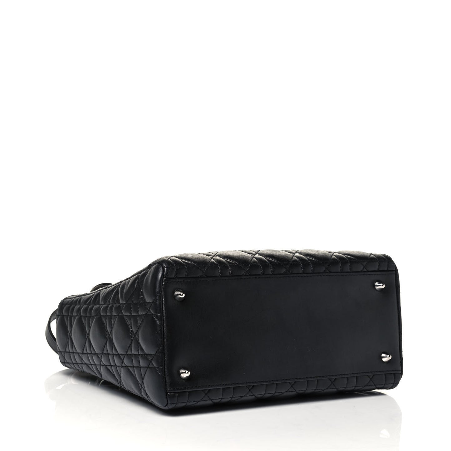 Lambskin Cannage Medium Lady Dior Black